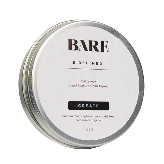 natural hair products, texture wax, b defined, bare movement. 