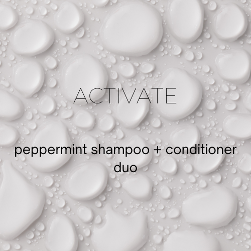 Duo | Activate | peppermint shampoo + conditioner