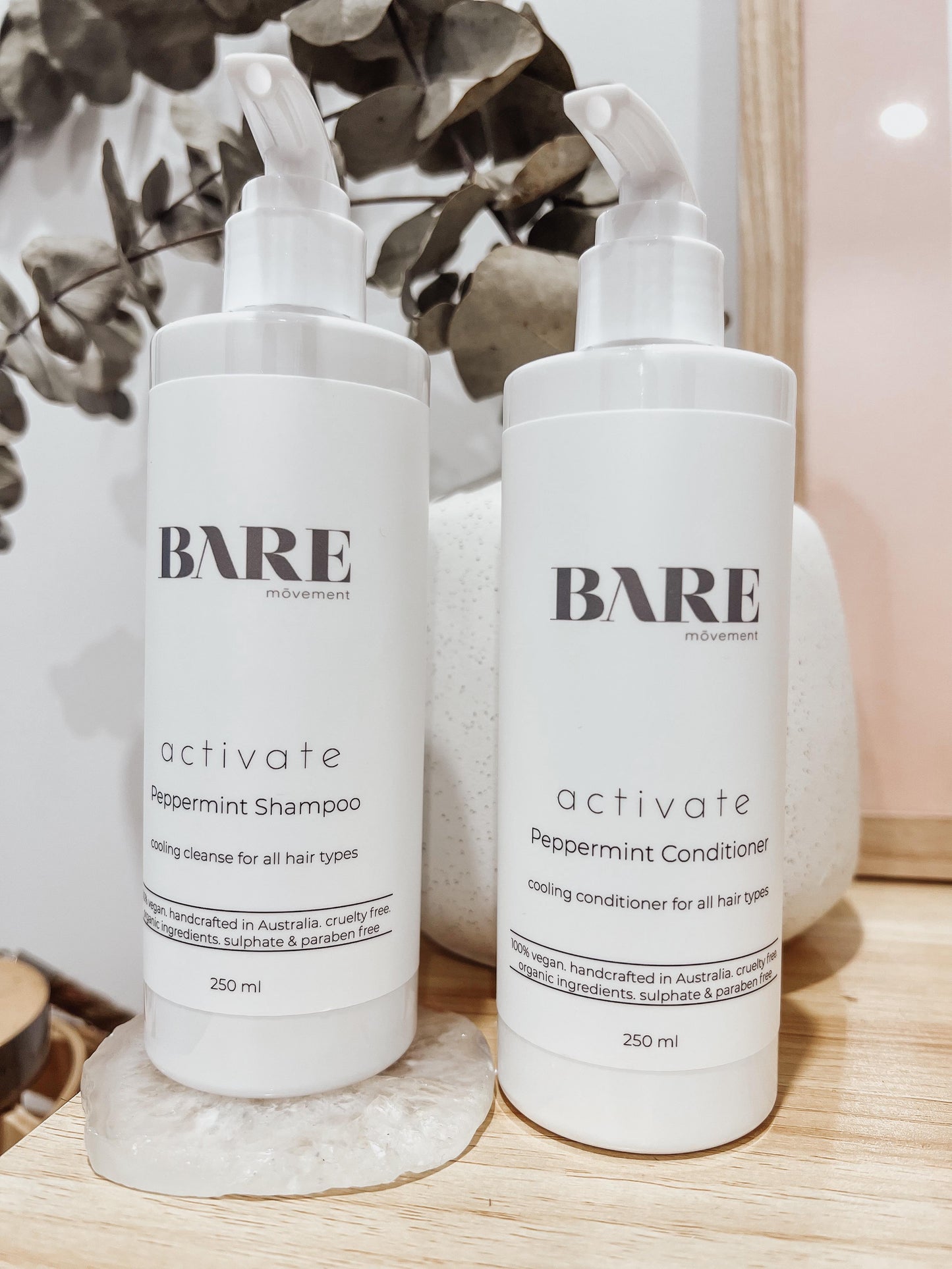 Duo | Activate | peppermint shampoo + conditioner
